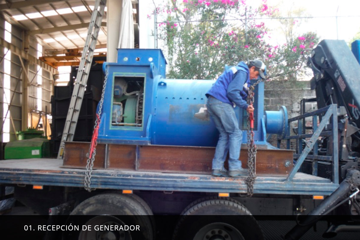 Recepción de generador